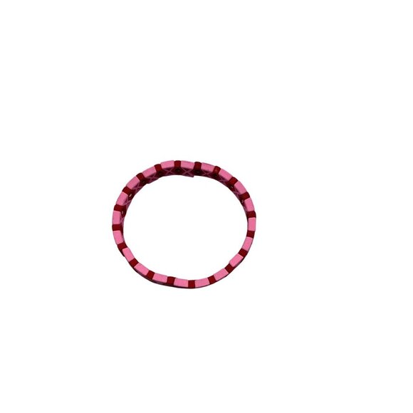 Cooltme Enamel Geometric Pink & Red Stretch Bracelet for Women - Picture 7 of 9